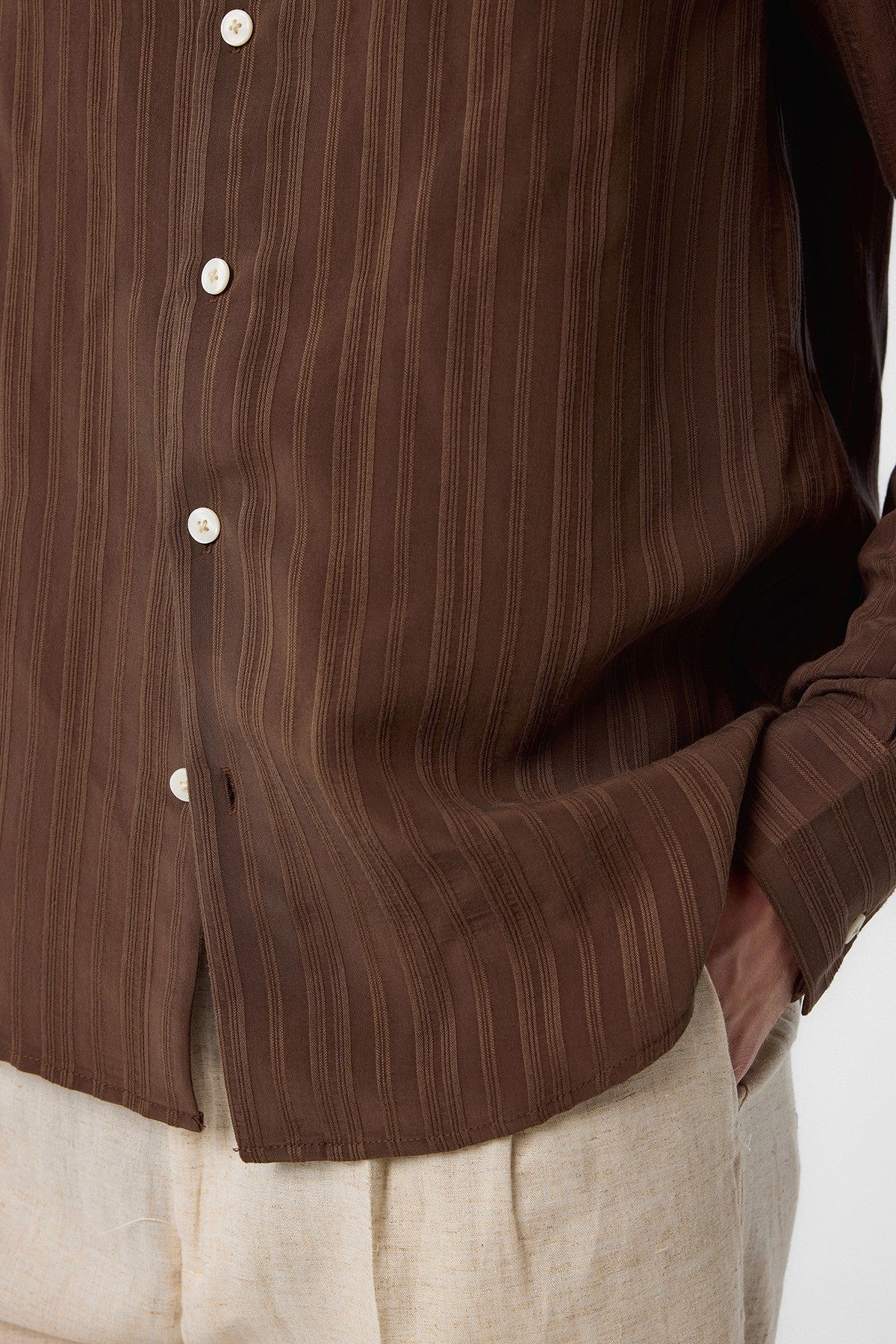 Antioch Striped and Textured Men's Shirt