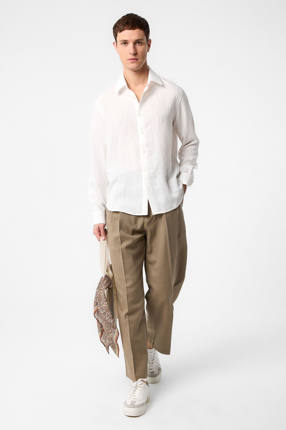 Antioch Striped and Textured Men's Shirt