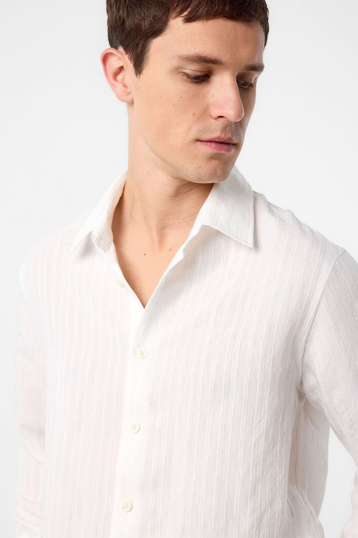 Antioch Striped and Textured Men's Shirt