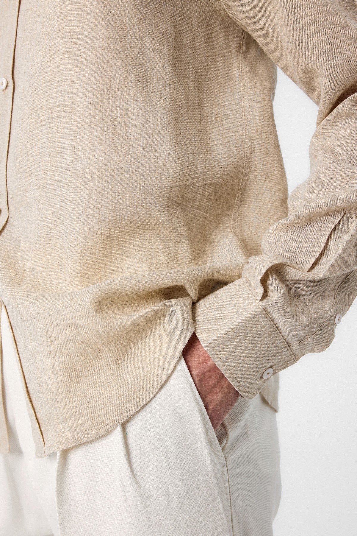 Antioch Men's Linen-Blend Button-Down Shirt