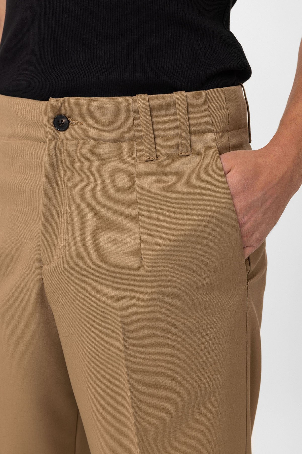 High-Waisted Straight-Fit Men's Pants