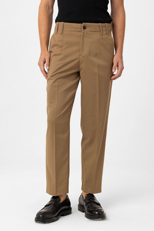 High-Waisted Straight-Fit Men's Pants
