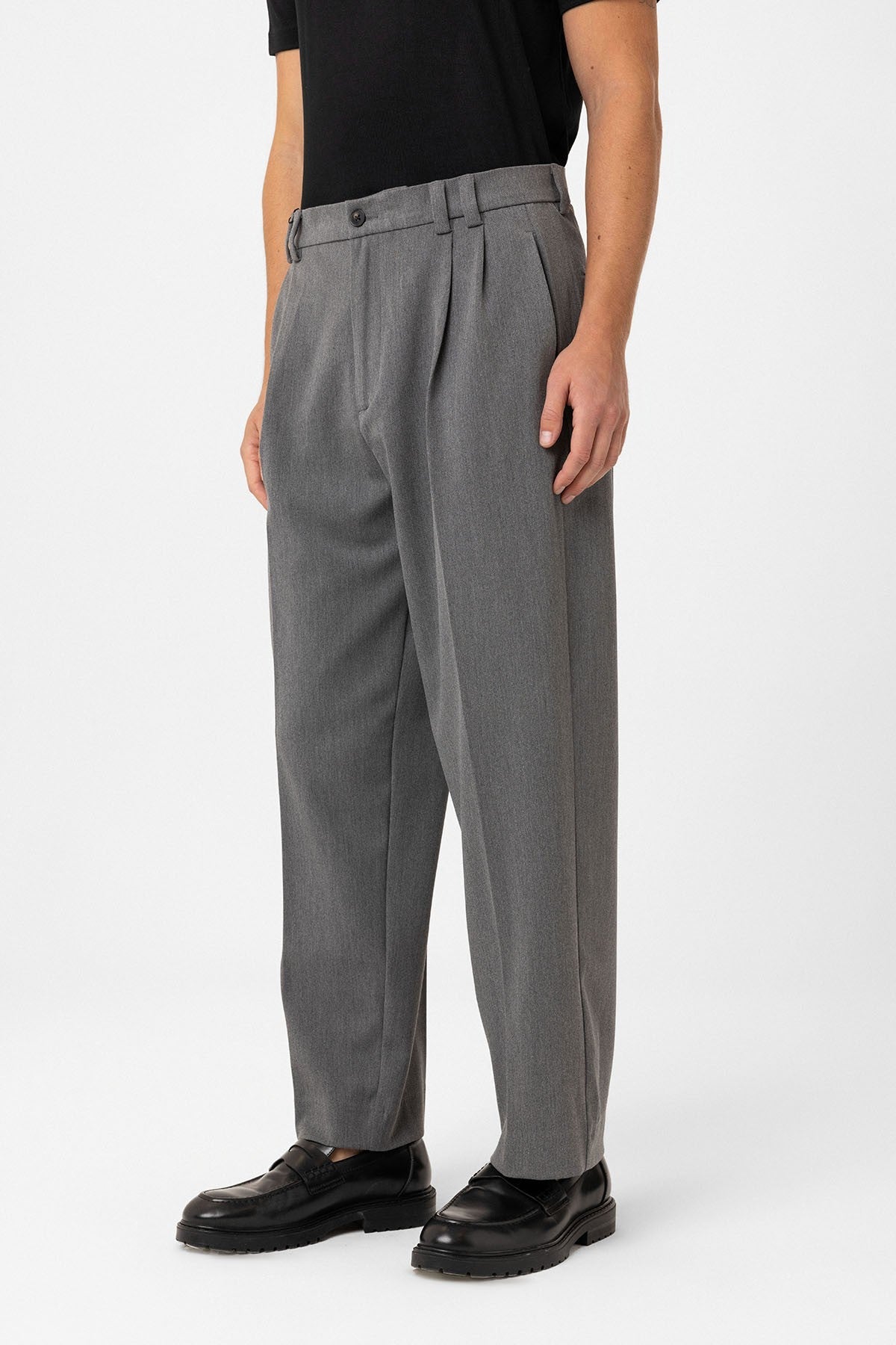 Antioch Yüksel Bel Relax Fit Pleated Men's Pants