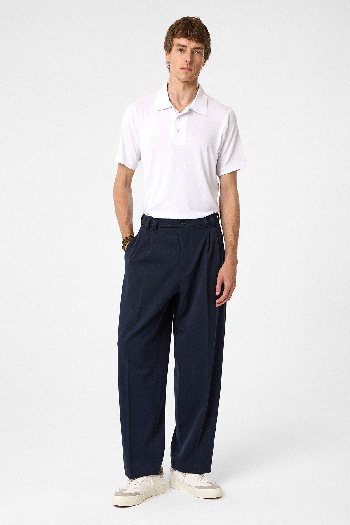 Antioch Yüksel Bel Relax Fit Pleated Men's Pants