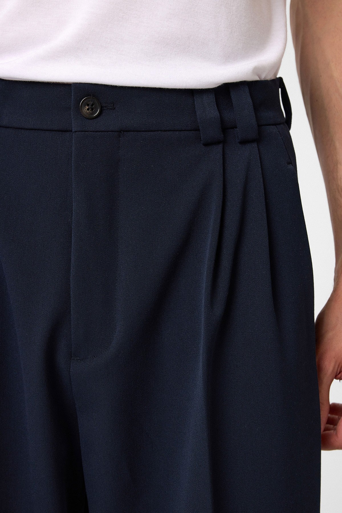 Antioch Yüksel Bel Relax Fit Pleated Men's Pants