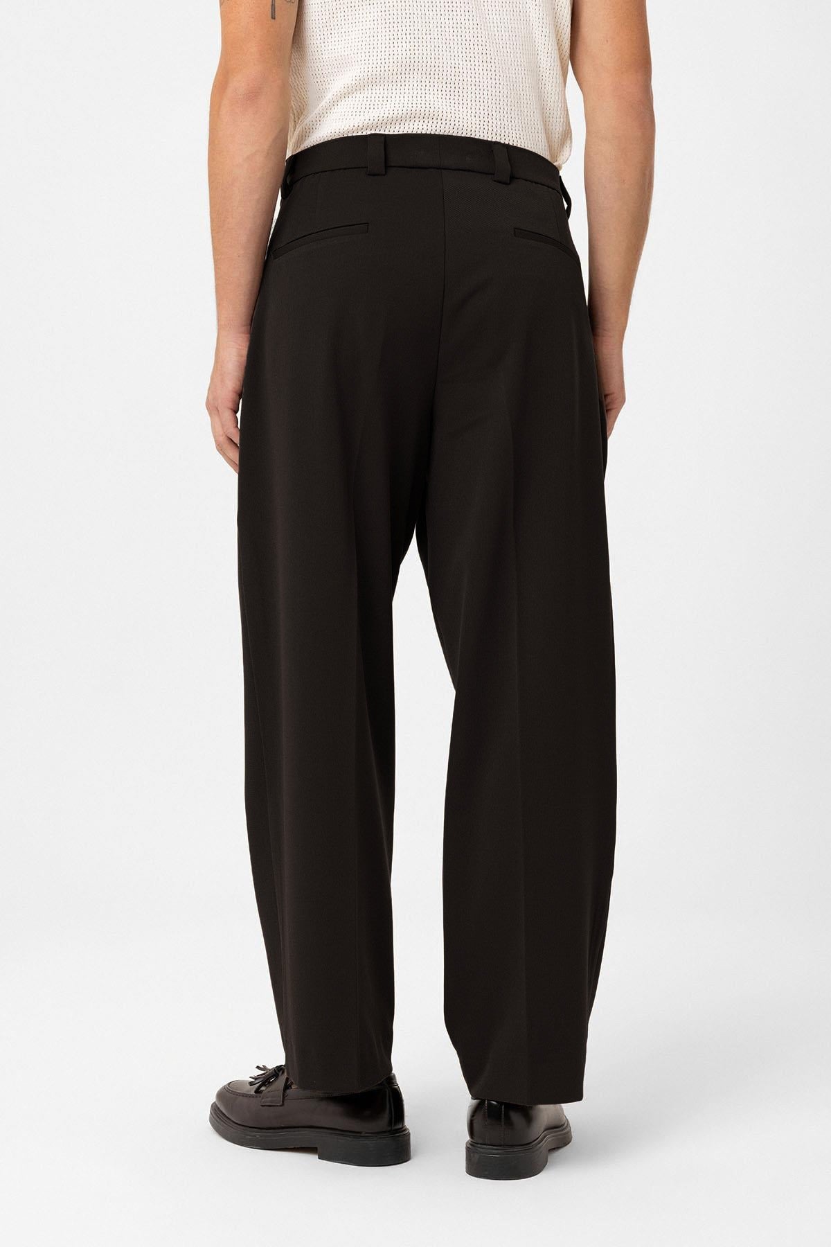 Antioch Yüksel Bel Relax Fit Pleated Men's Pants