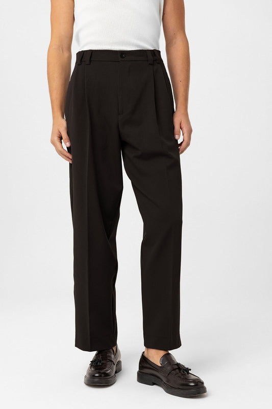 Antioch Yüksel Bel Relax Fit Pleated Men's Pants