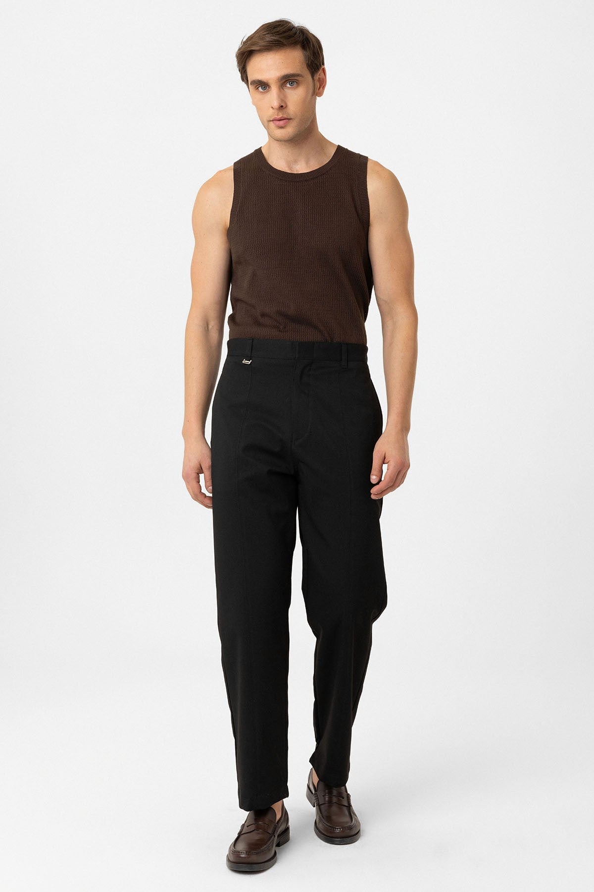 Antioch Black Straight-Fit Men's Pants