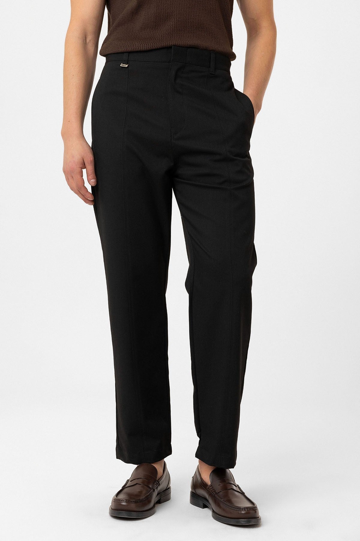 Antioch Black Straight-Fit Men's Pants