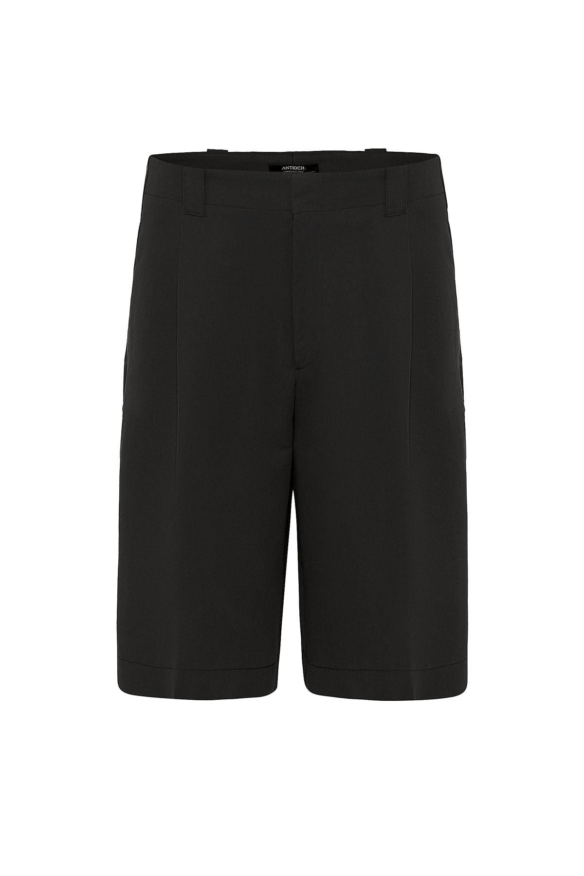 Antioch High-Waisted Pleated Relaxed Bermuda Shorts for Men