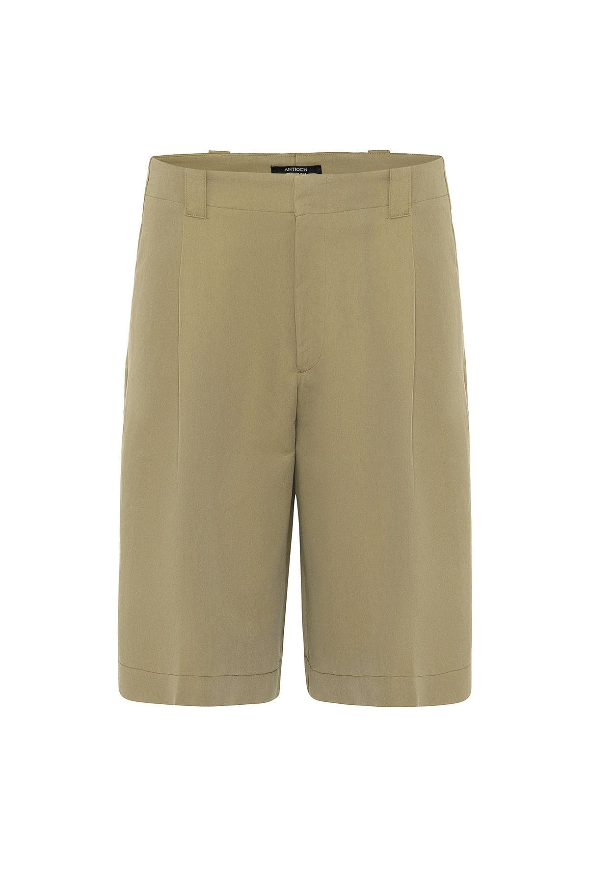 Antioch High-Waisted Pleated Relaxed Bermuda Shorts for Men