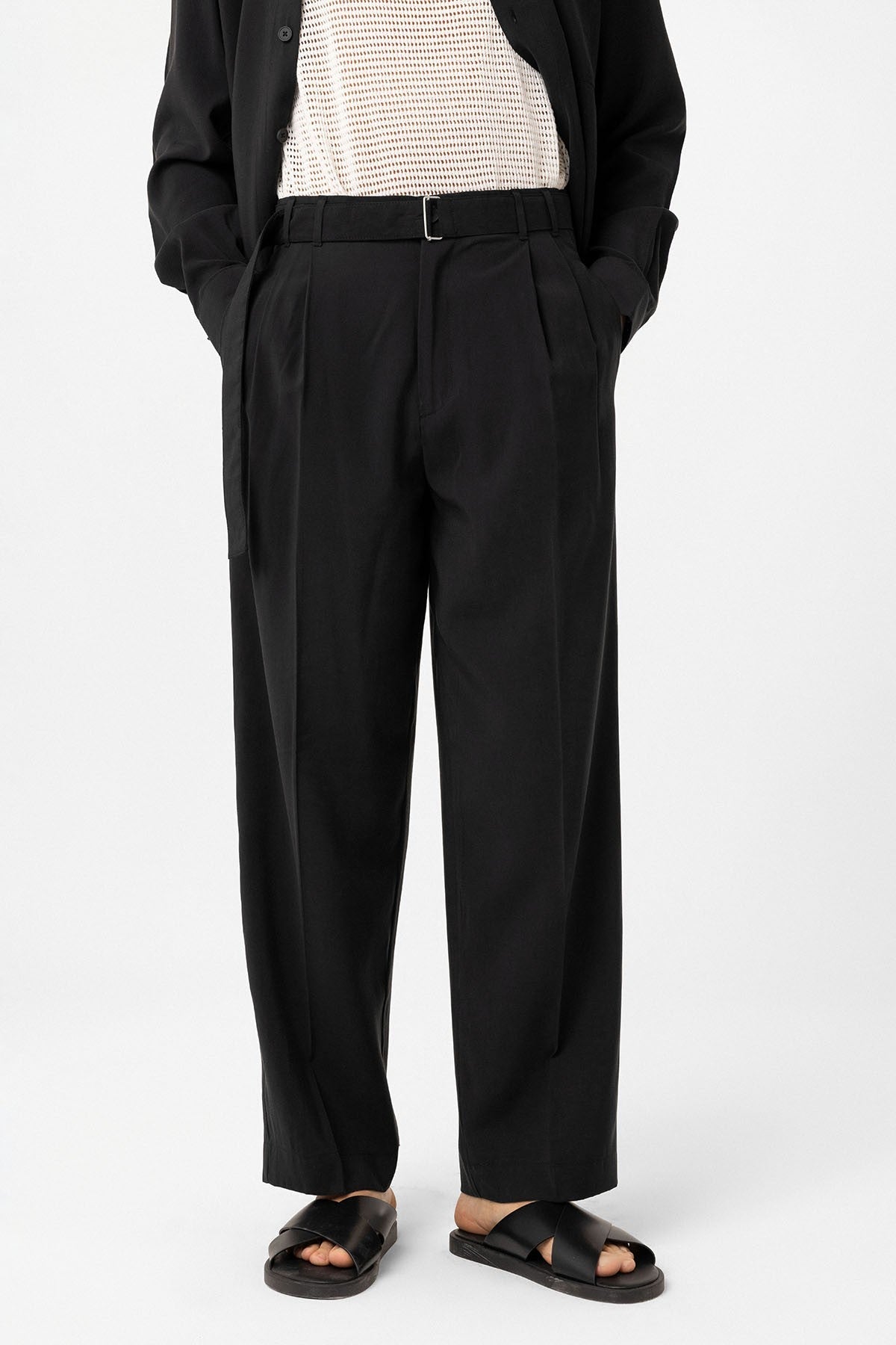 Antioch Modal Fabric Relaxed-Fit Men's Pants with a Belt