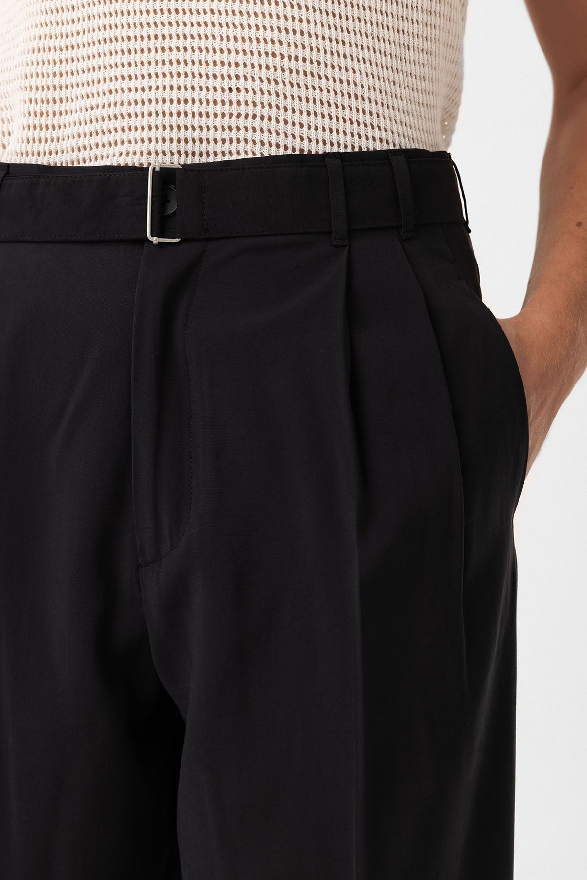 Antioch Modal Fabric Relaxed-Fit Men's Pants with a Belt