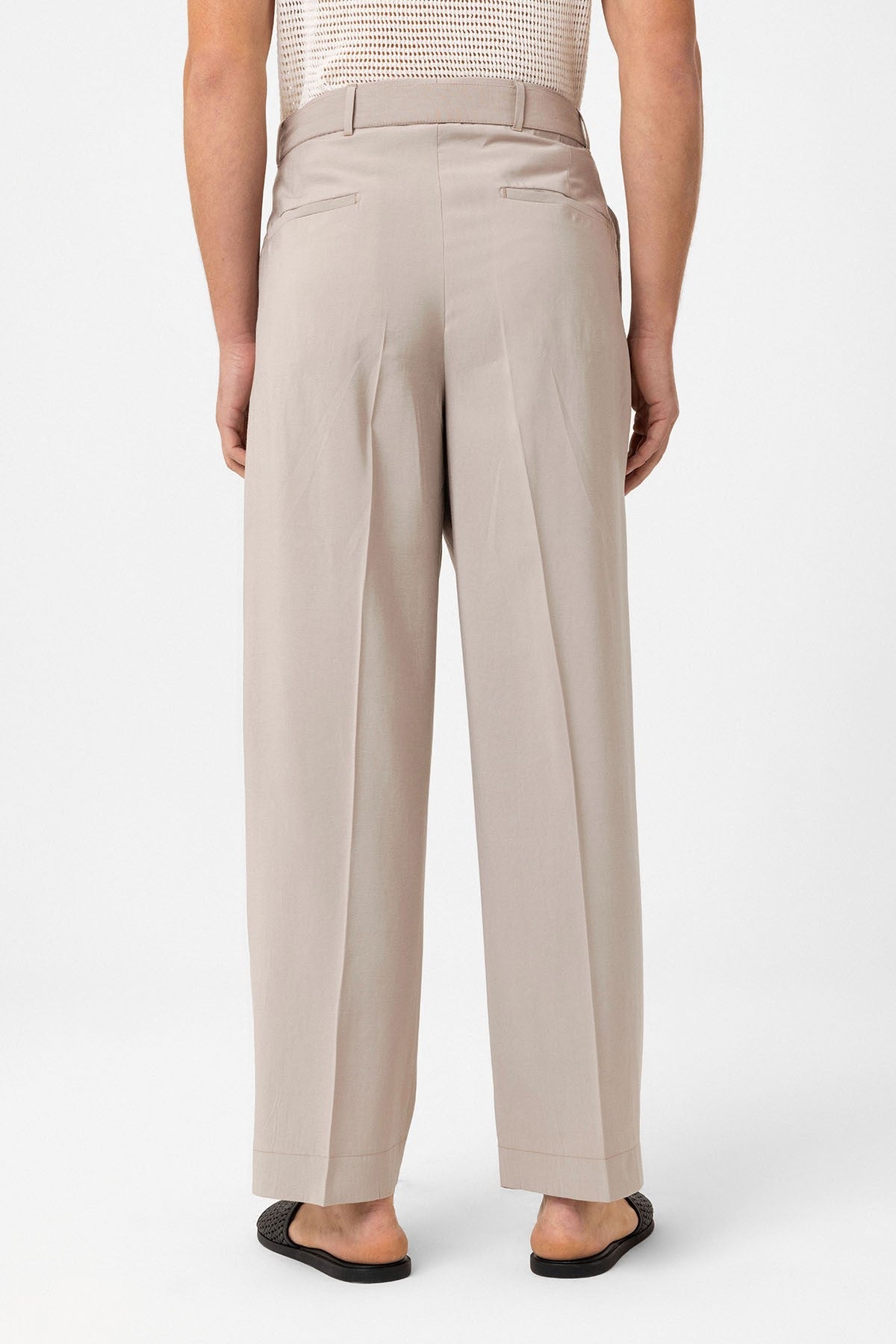 Antioch Modal Fabric Relaxed-Fit Men's Pants with a Belt