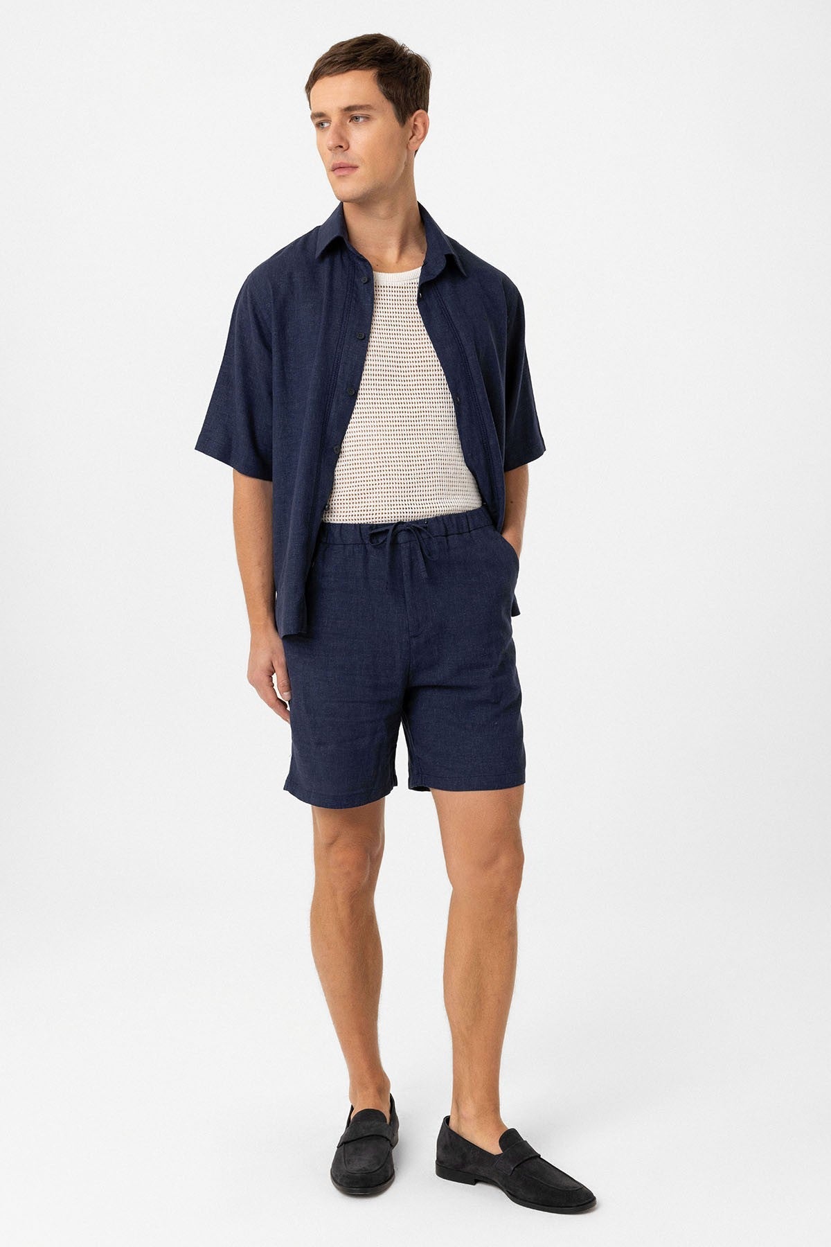 Antioch Men's Linen-Blend Shorts