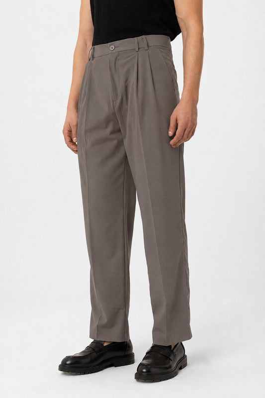 Men's Double-Pleated Baggy-Fit Pants