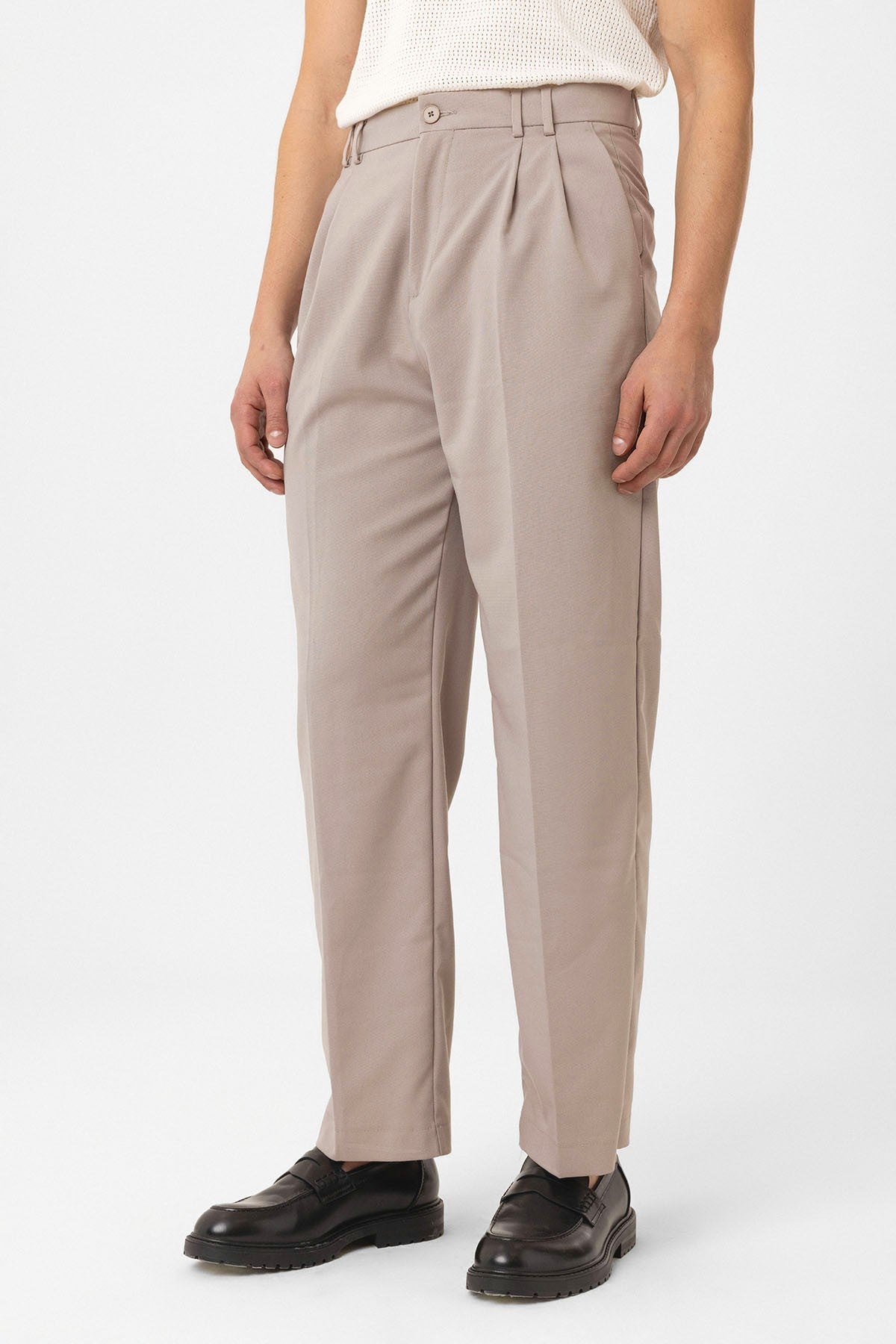 Men's Double-Pleated Baggy-Fit Pants