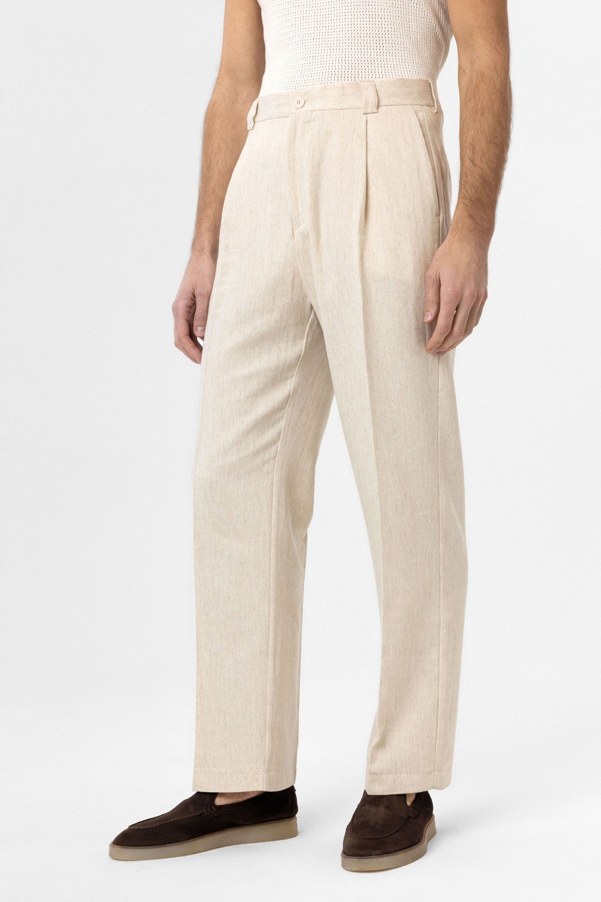 Antioch High-Waisted Men's Linen-Blend Pants