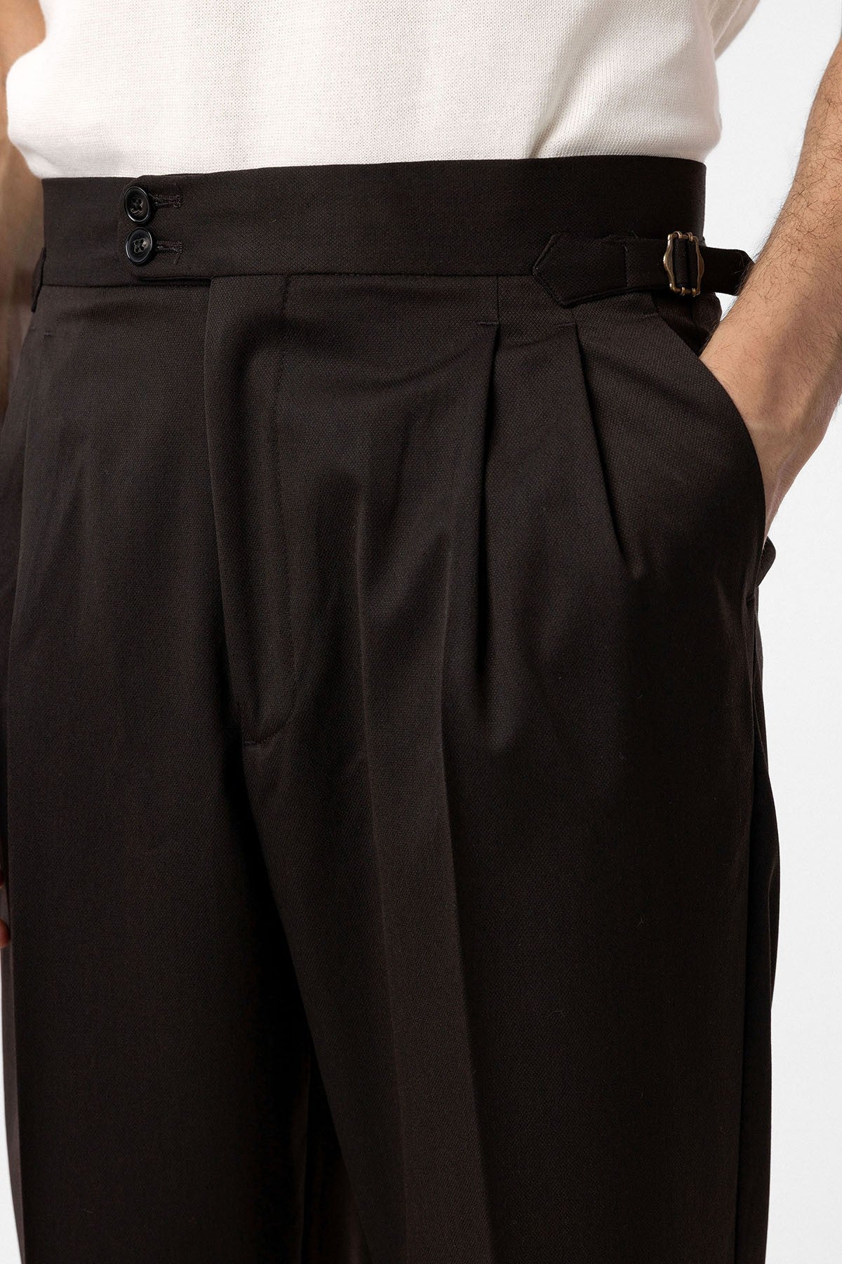 Antioch High-Waisted Italian-Cut Pleated Men's Pants