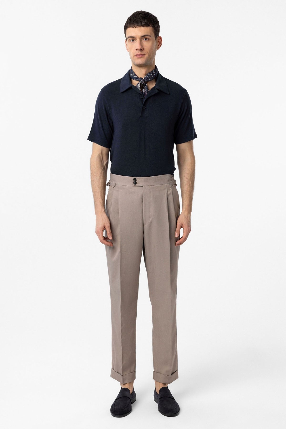 Antioch High-Waisted Italian-Cut Pleated Men's Pants