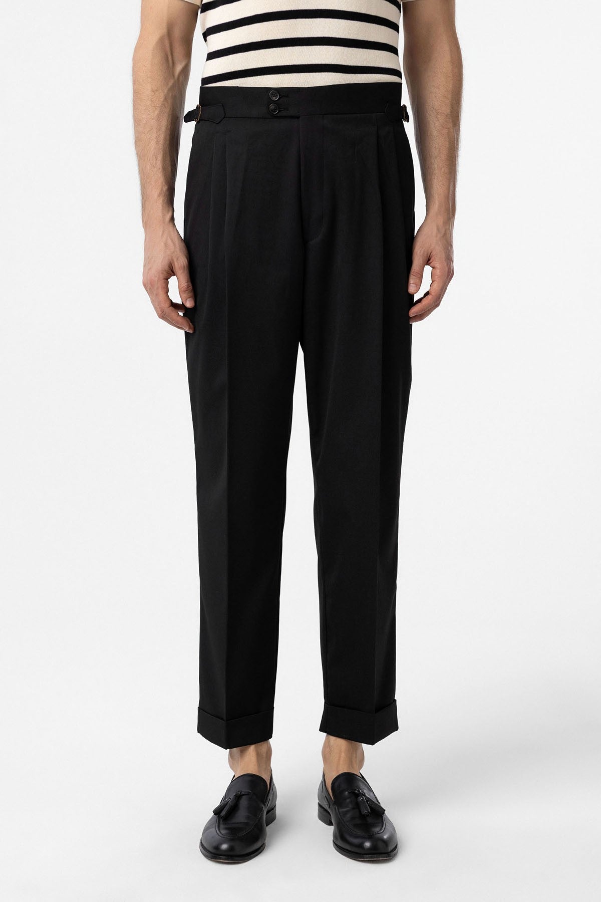 Antioch High-Waisted Italian-Cut Pleated Men's Pants