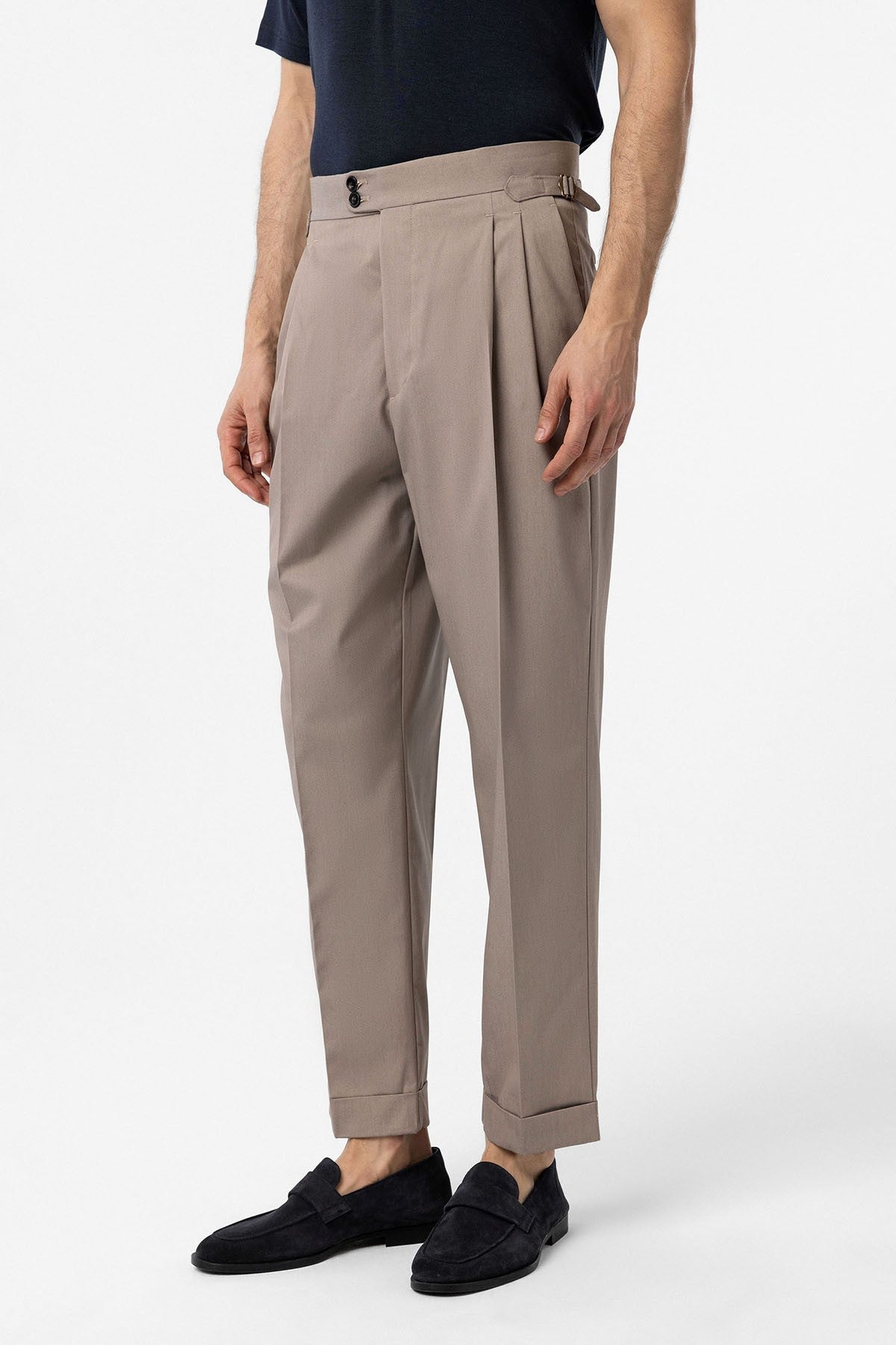 Antioch High-Waisted Italian-Cut Pleated Men's Pants