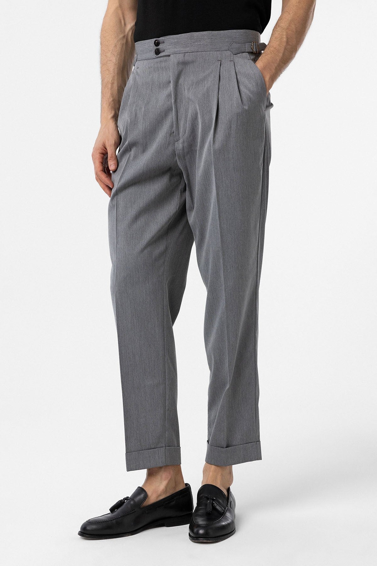 Antioch High-Waisted Italian-Cut Pleated Men's Pants