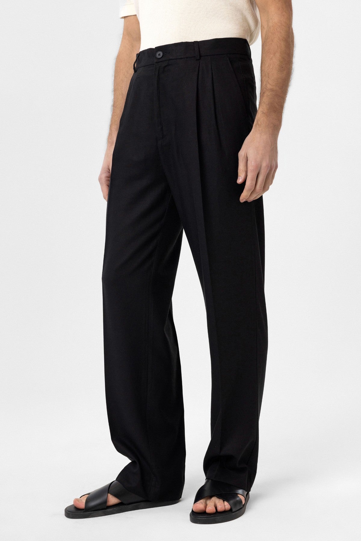 Antioch Linen-Blend Men's Baggy Pants