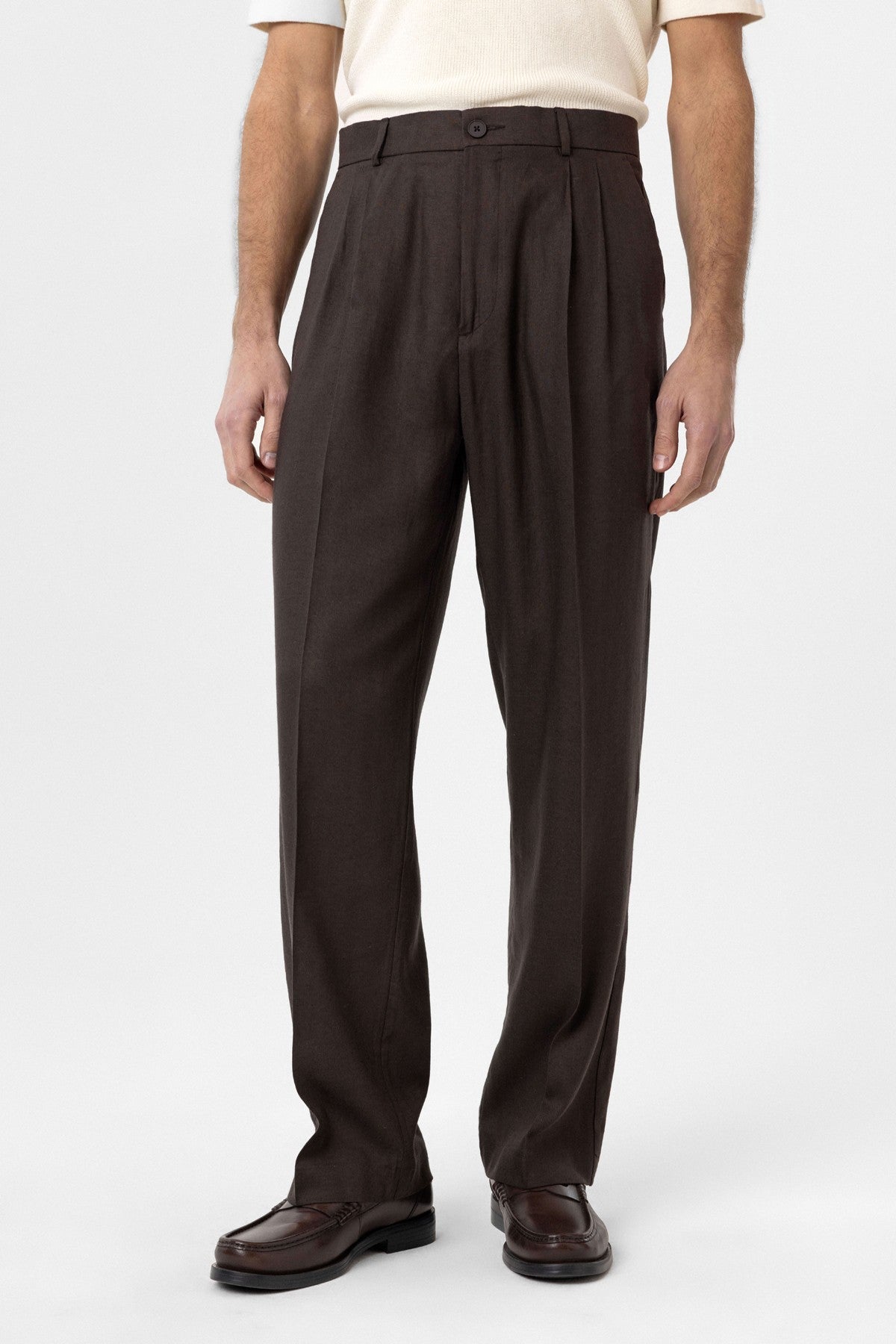 Antioch Linen-Blend Men's Baggy Pants