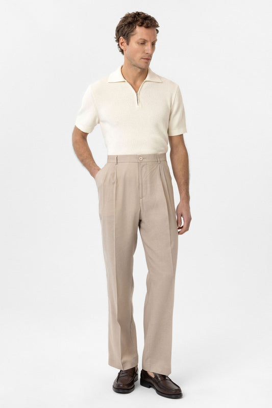 Antioch Linen-Blend Men's Baggy Pants