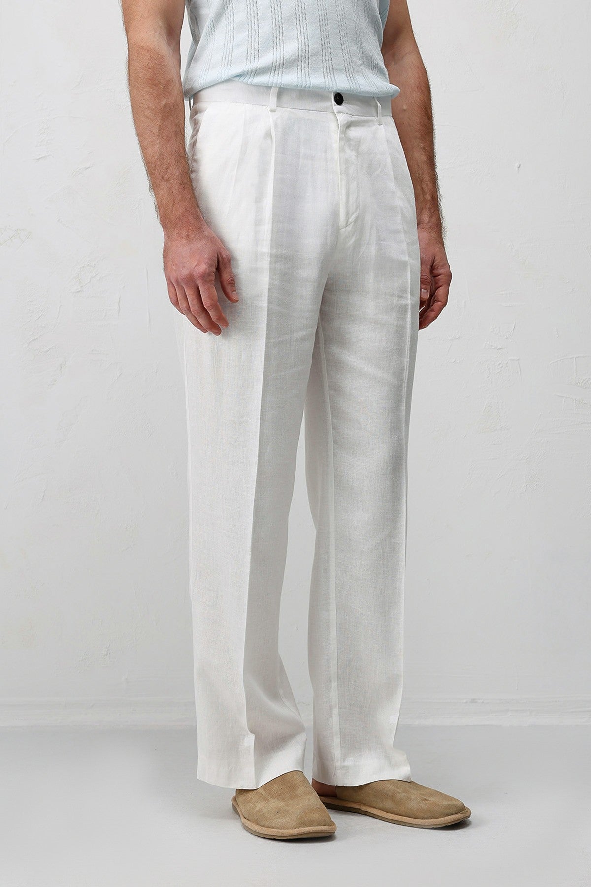 Antioch Linen-Blend Men's Baggy Pants