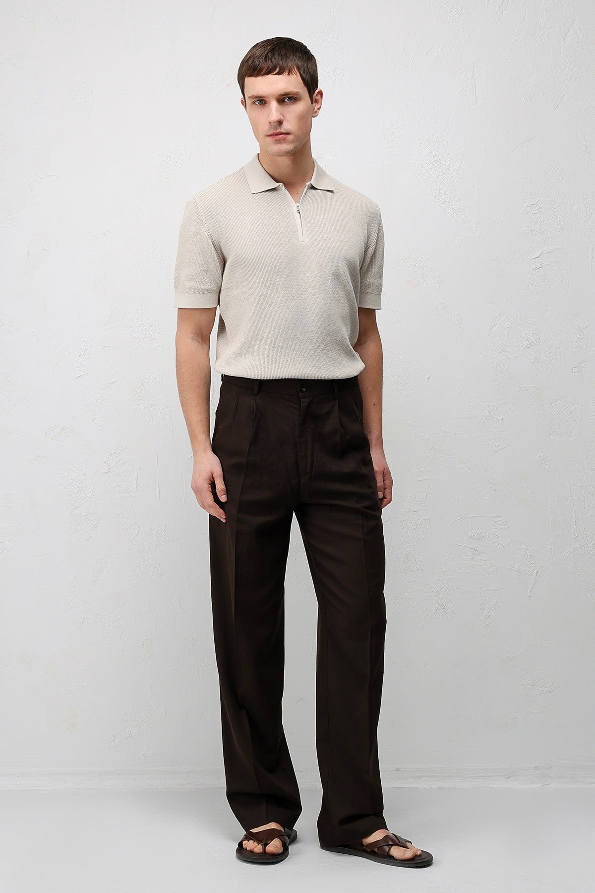 Antioch Linen-Blend Men's Baggy Pants
