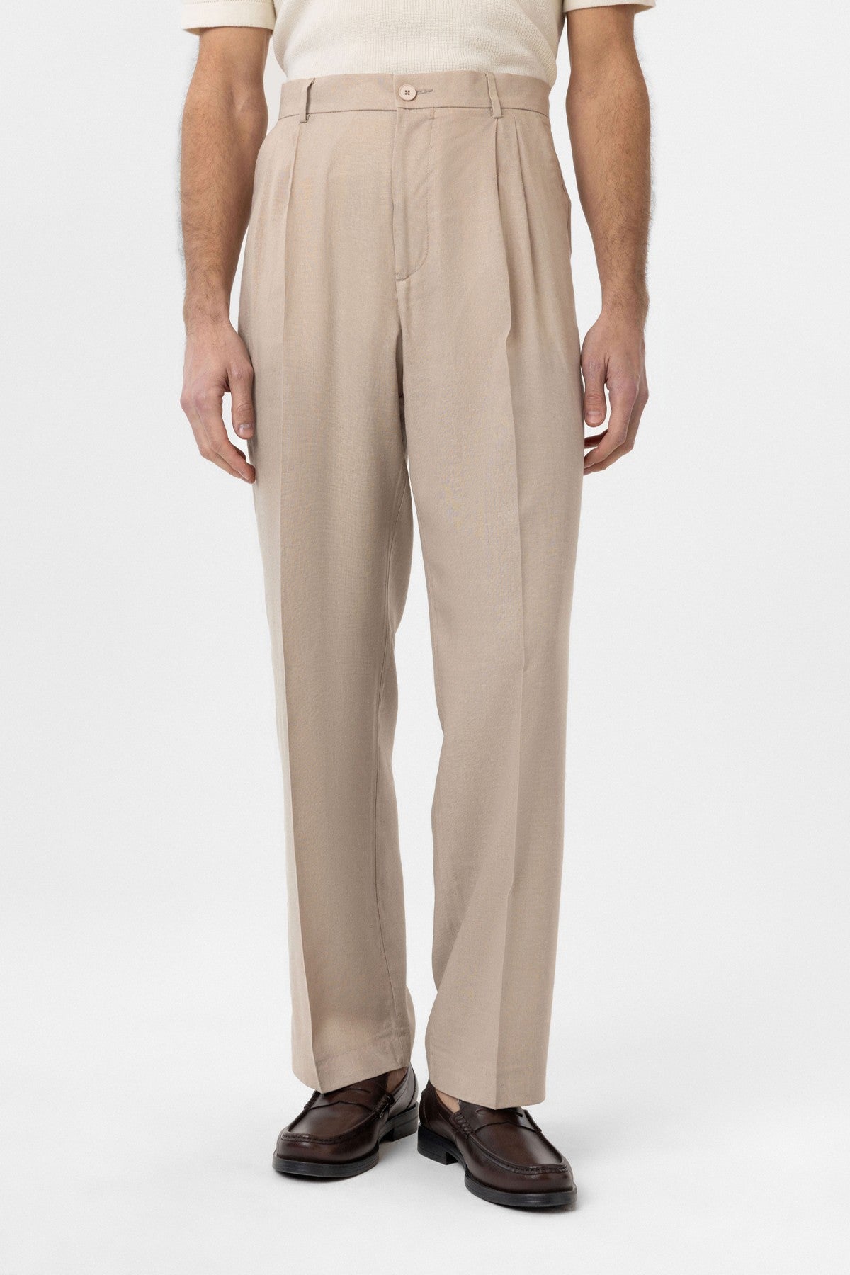 Antioch Linen-Blend Men's Baggy Pants