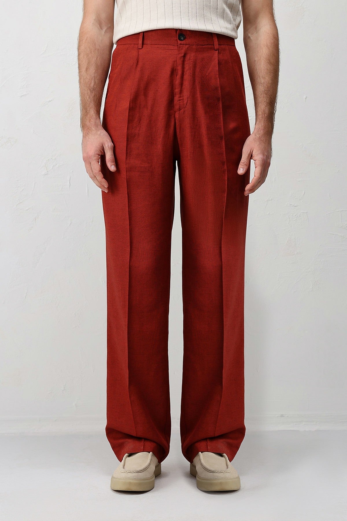 Antioch Linen-Blend Men's Baggy Pants