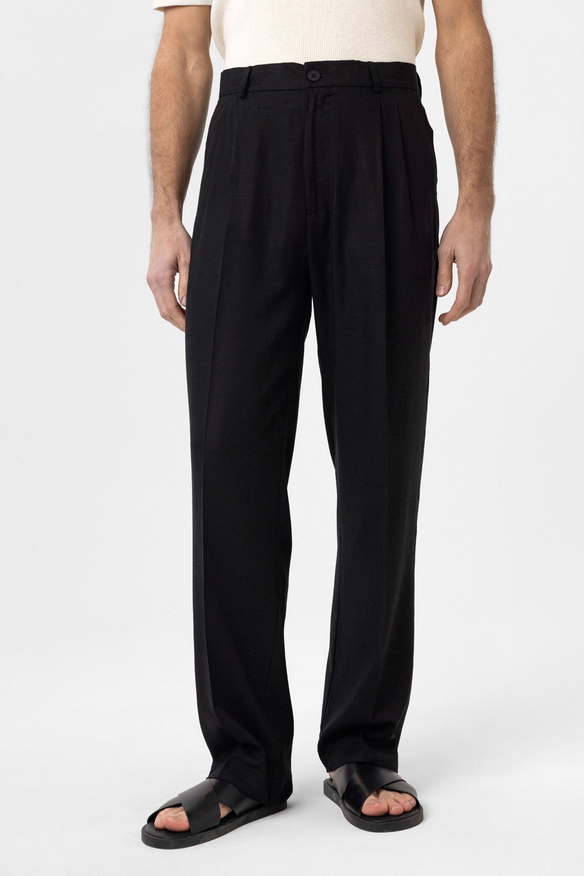 Antioch Linen-Blend Men's Baggy Pants