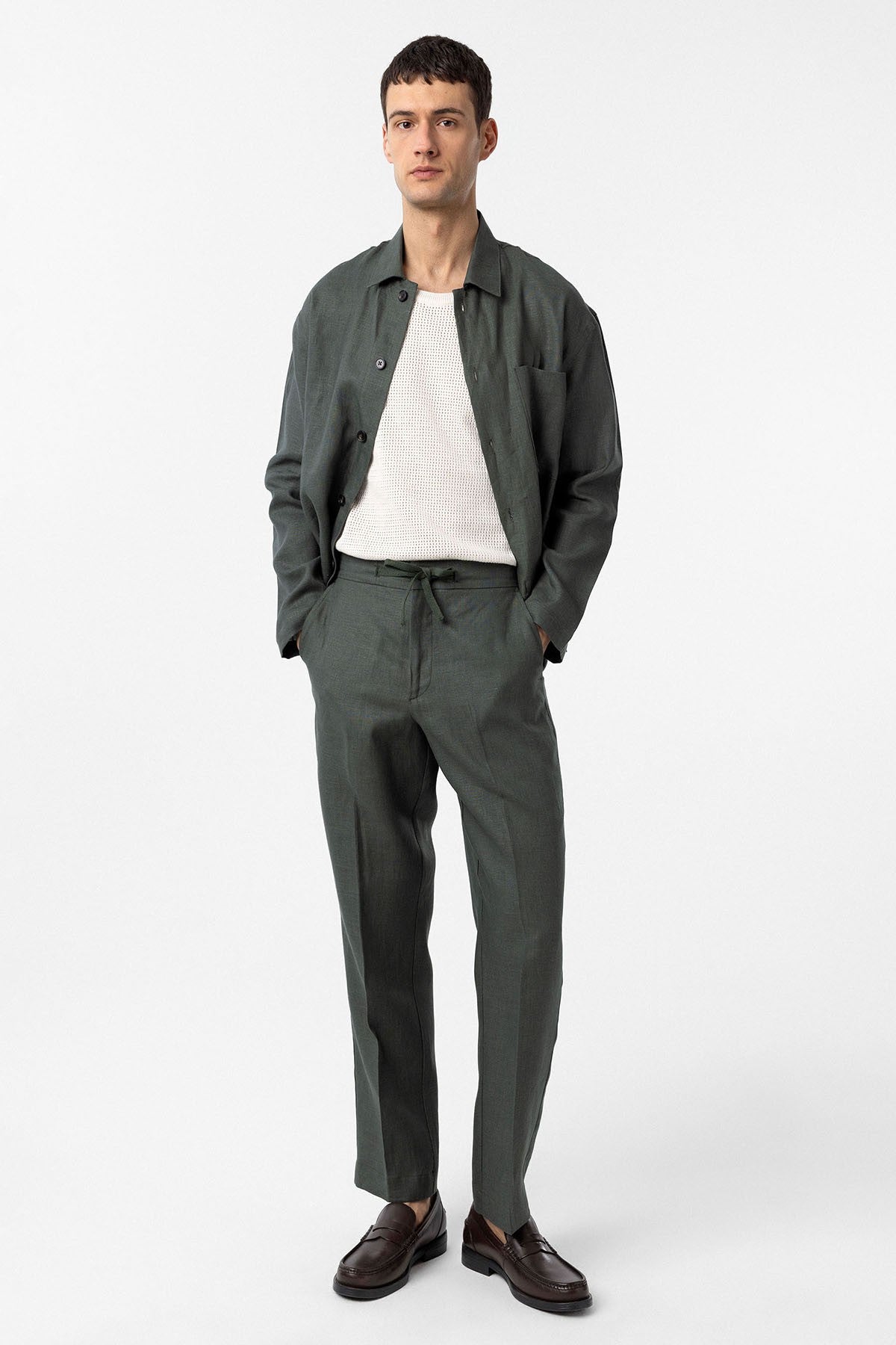 Antioch 100% Linen High-Waisted Men's Pants