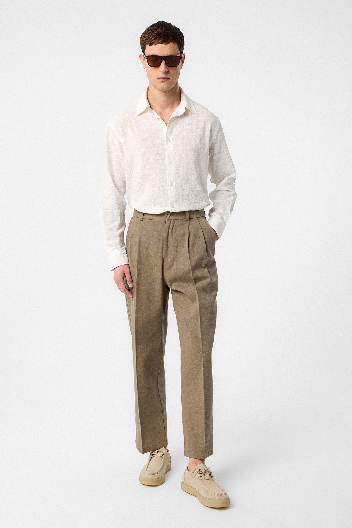 Antioch High-Waisted Cotton Men's Pants