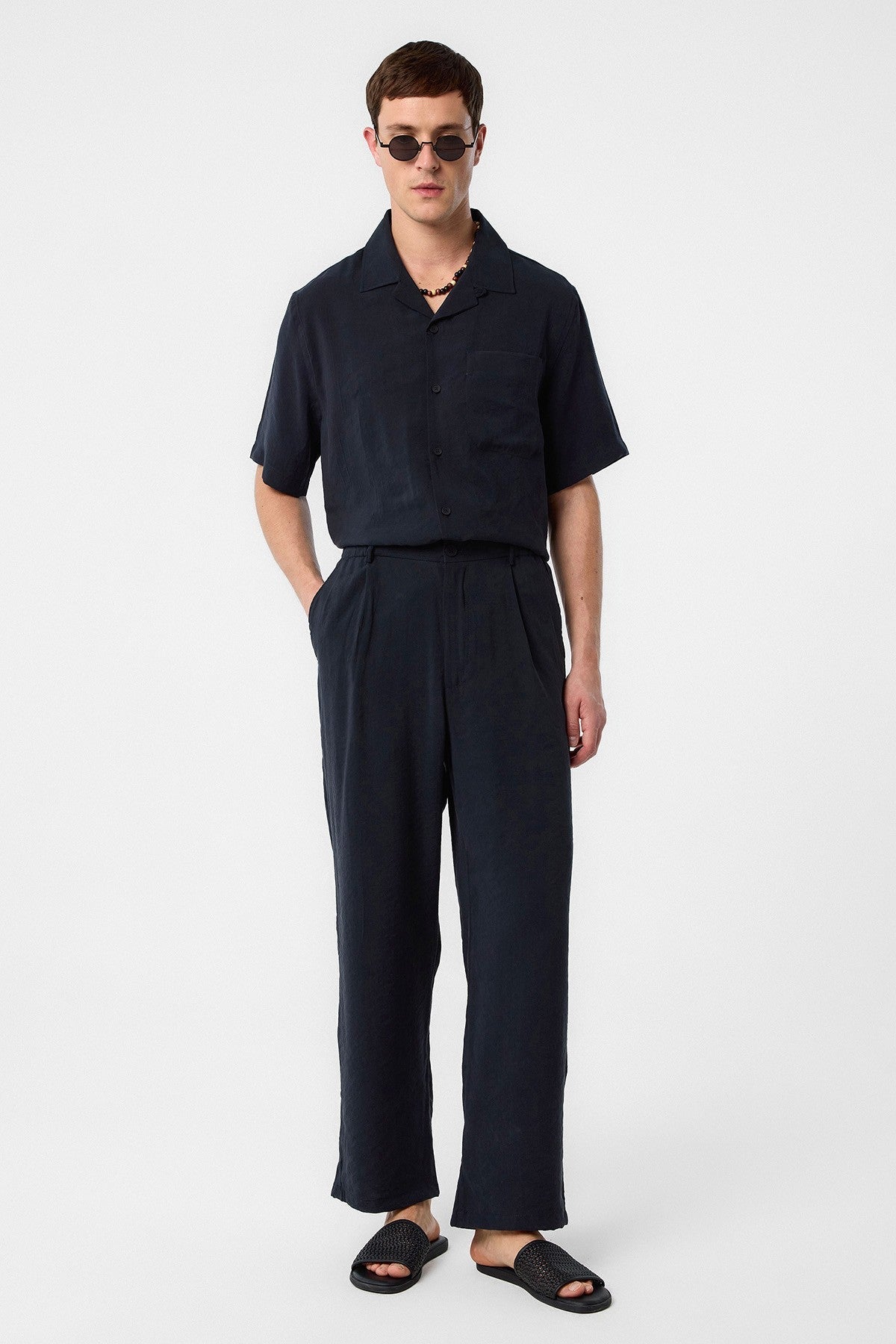 Antioch Relaxed Modal Fabric High-Waisted Men's Pants