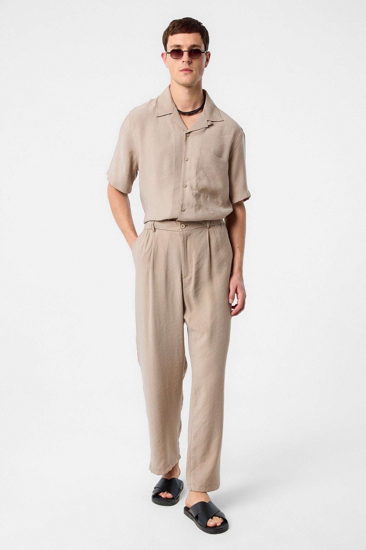 Antioch Relaxed Modal Fabric High-Waisted Men's Pants