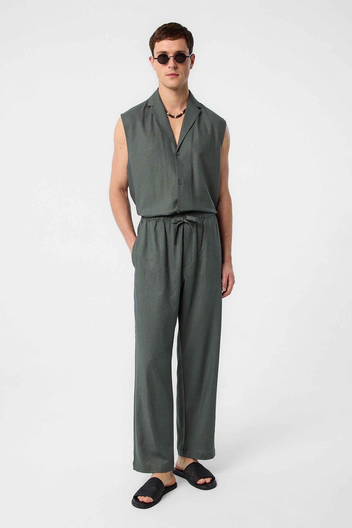 Antioch Linen-Blend Men's Jogger Pants