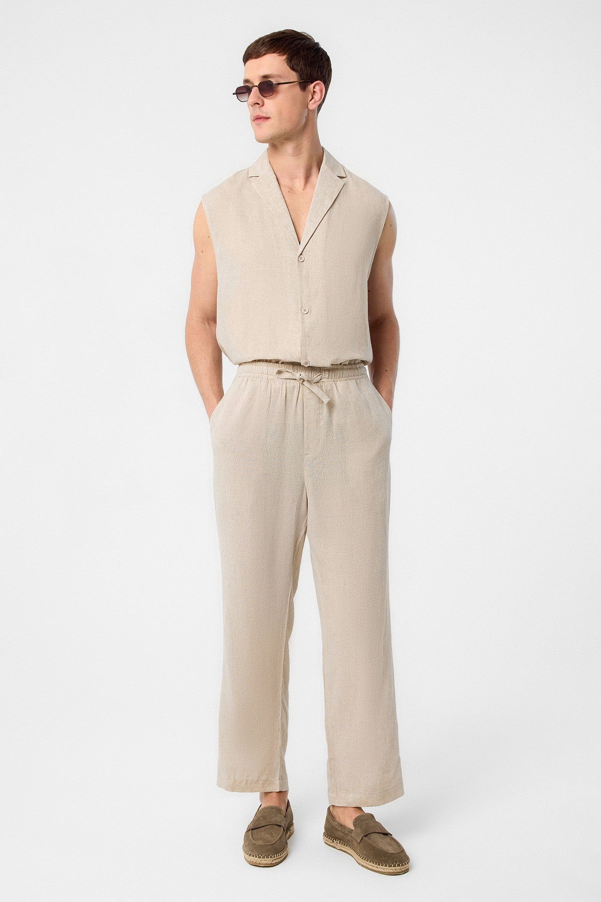 Antioch Linen-Blend Men's Jogger Pants