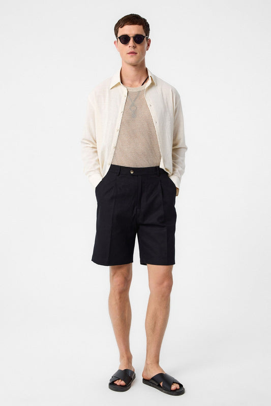 Antioch High-Waisted Pleated Men's Shorts