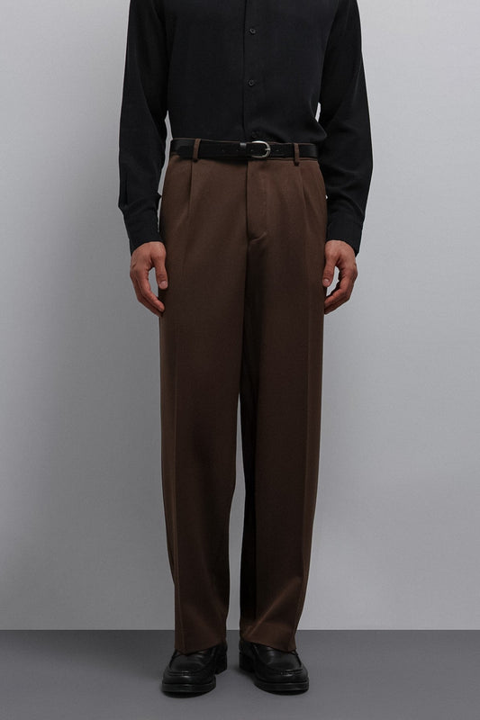 Antioch Relax Fit Baggy Pleated Men's Pants