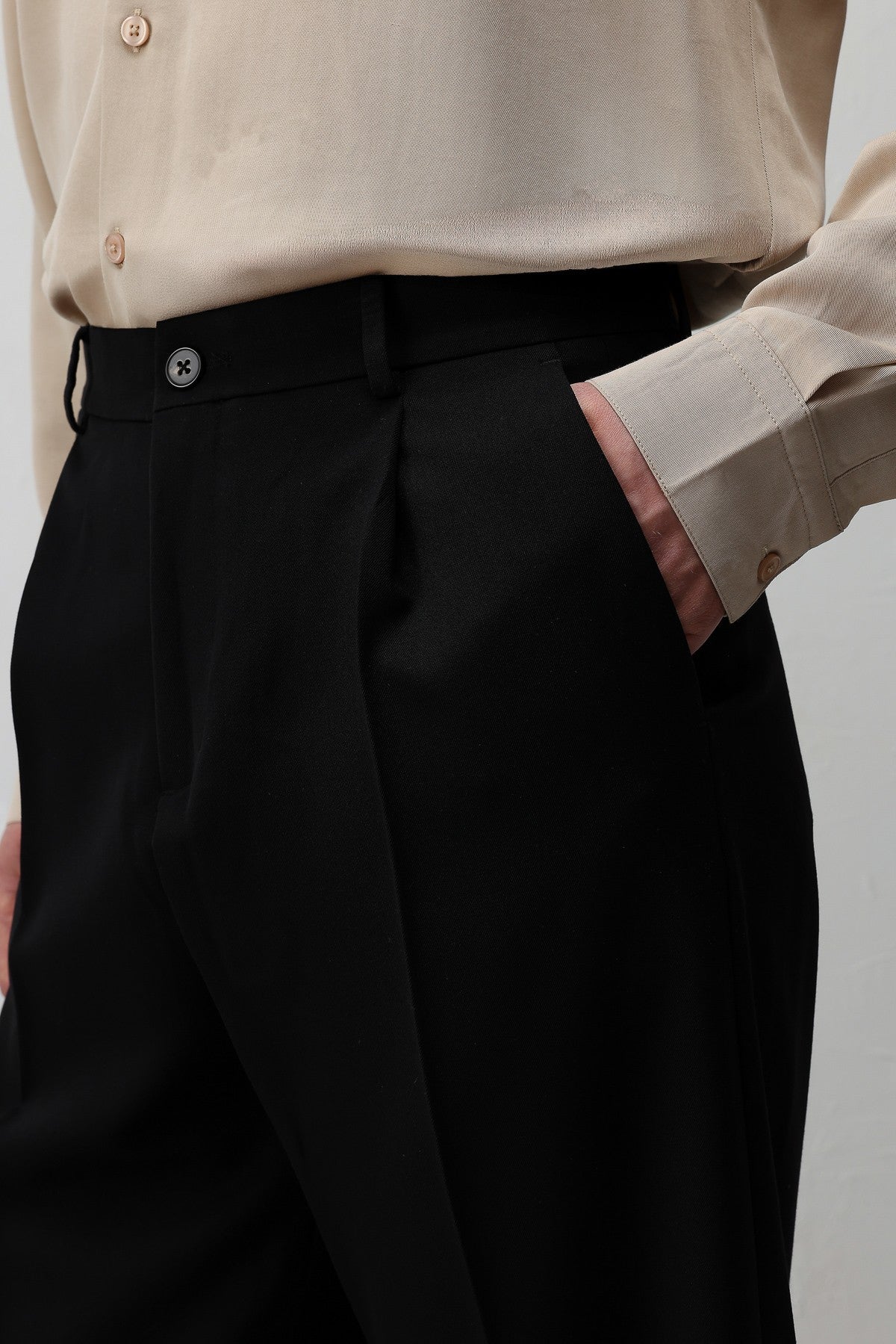 Relax Fit Pleated Men's Pants