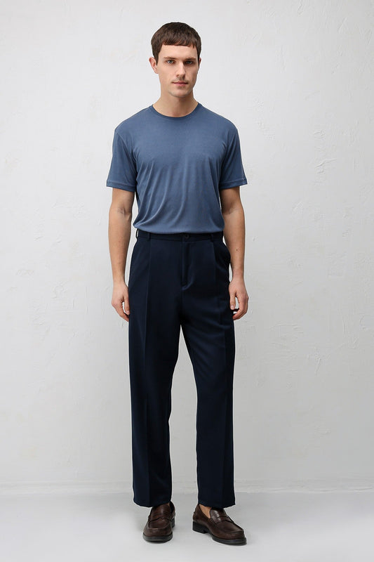Relax Fit Pleated Men's Pants