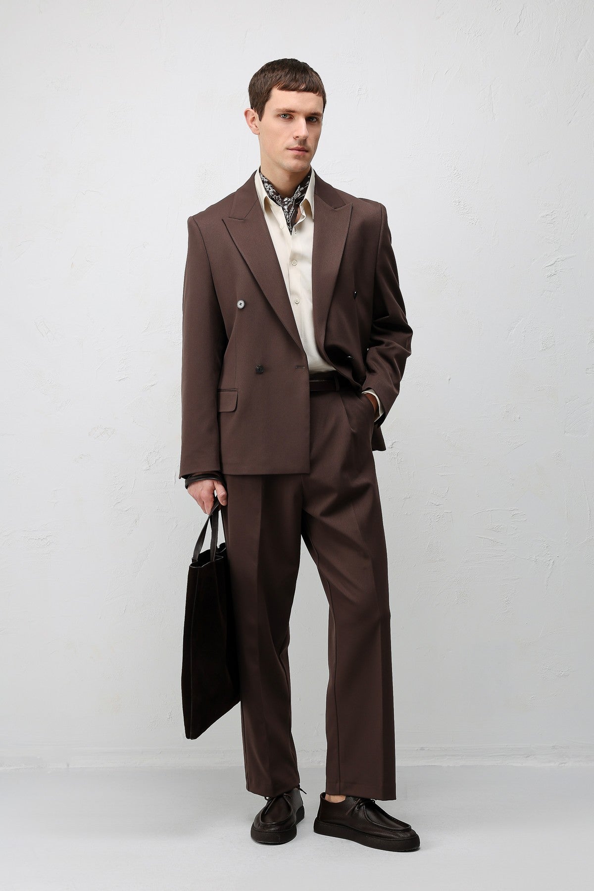 Relax Fit Pleated Men's Pants
