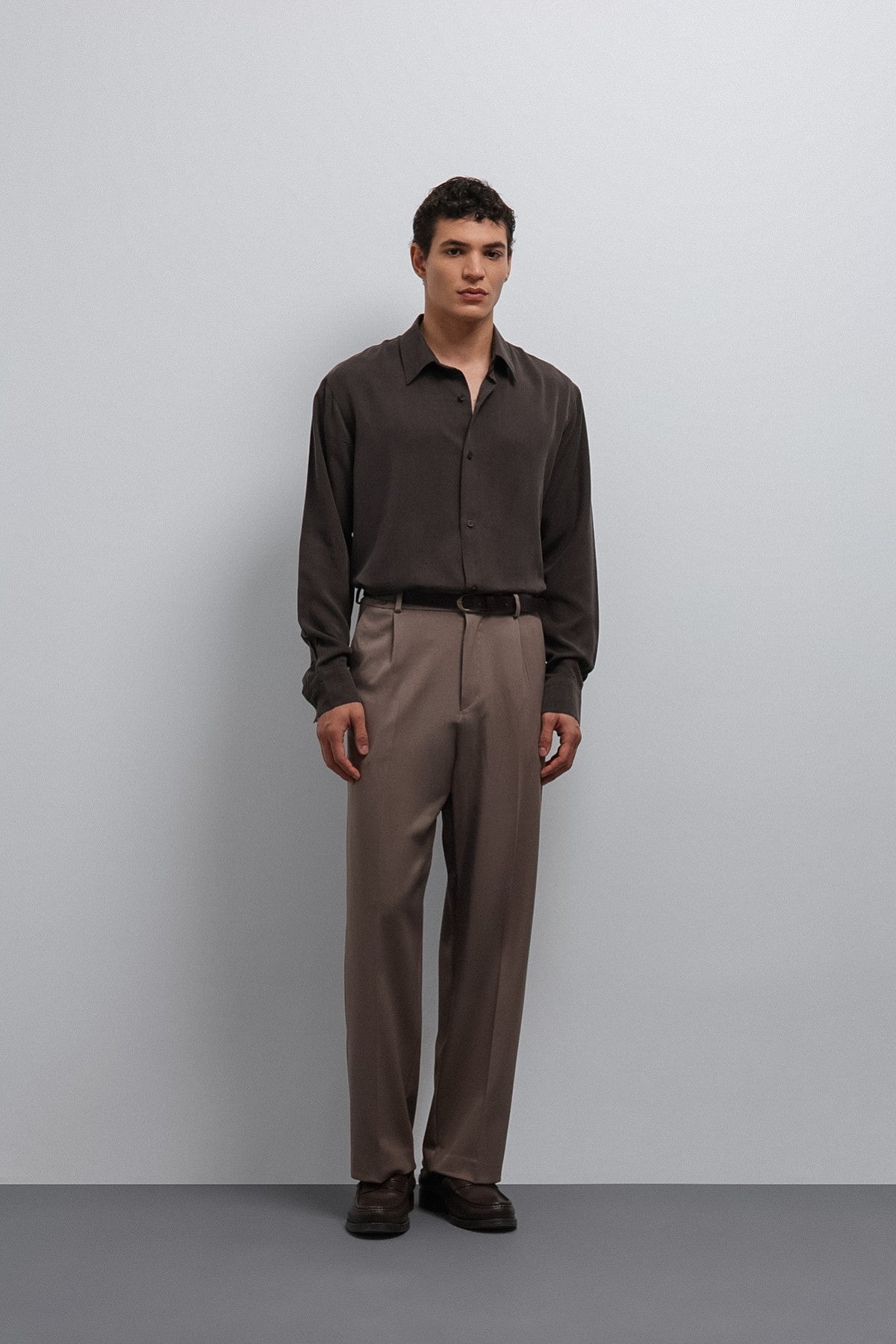 Relax Fit Pleated Men's Pants