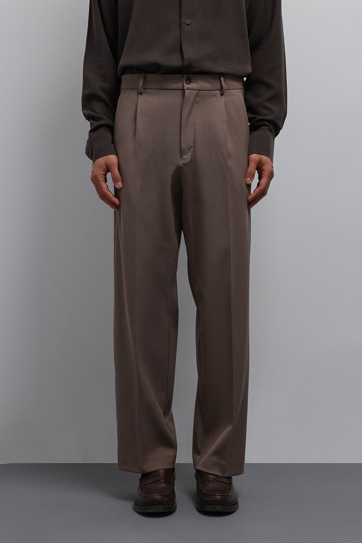 Relax Fit Pleated Men's Pants