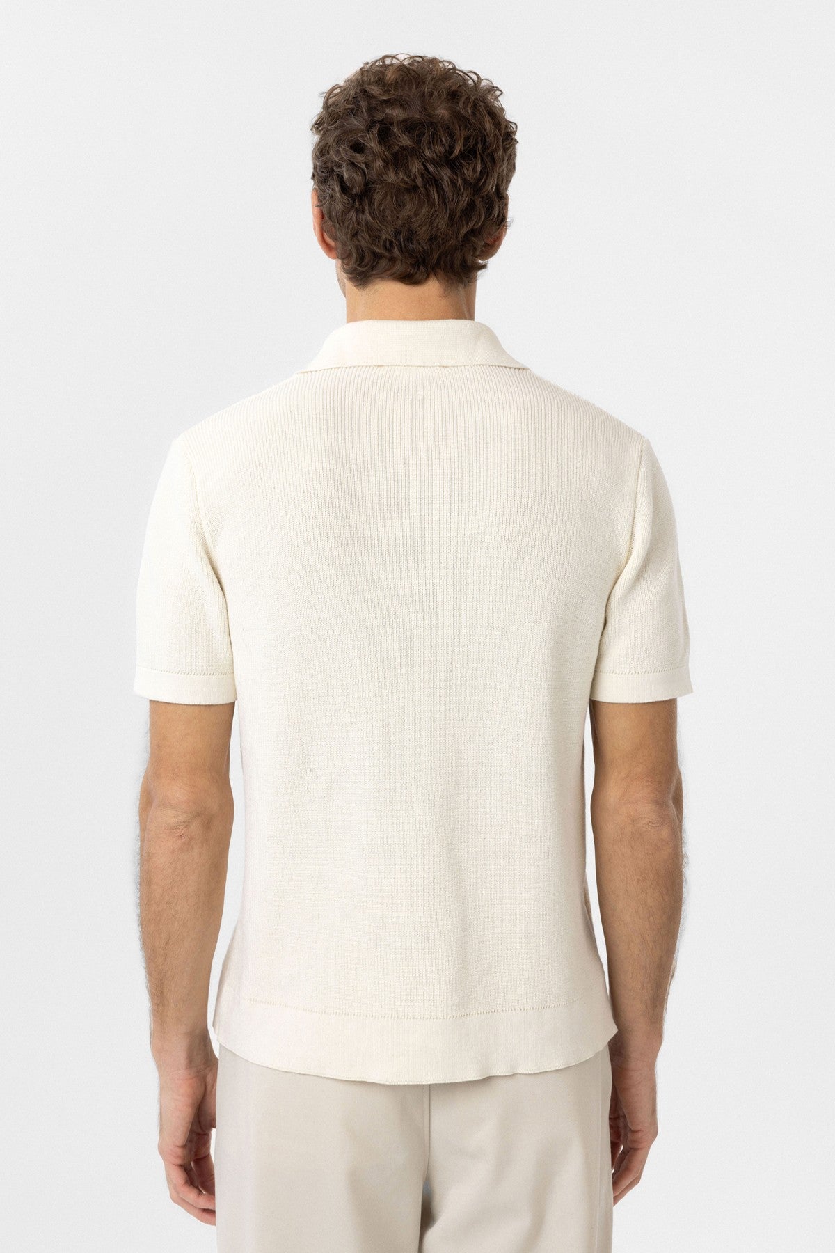 Antioch Zippered Knit Men's Polo-Neck Sweater T-Shirt