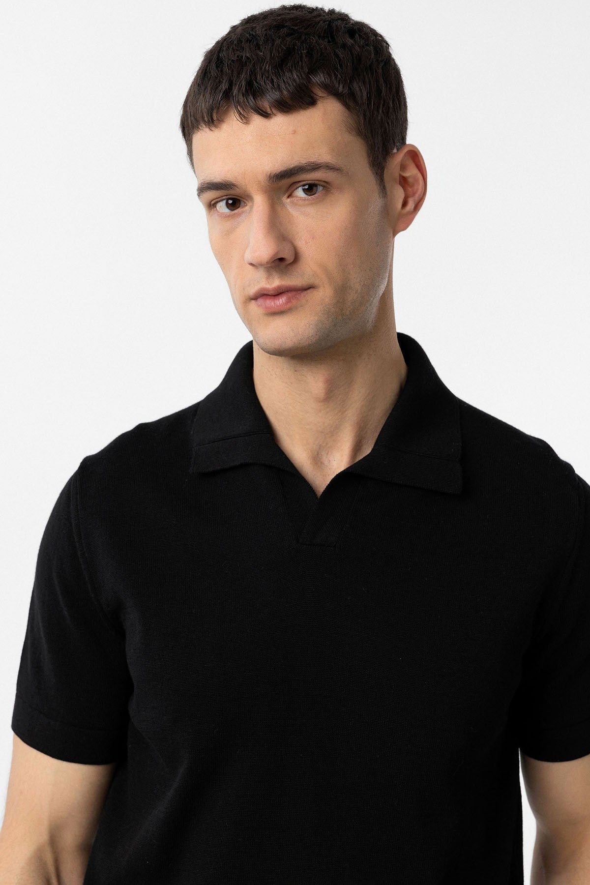 100% Cotton Crew-Neck Knit T-Shirt